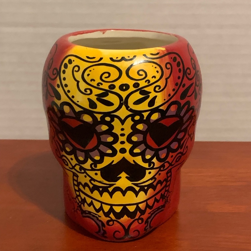 Sugar skull coffee mug